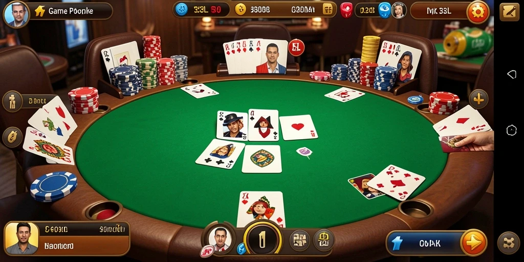 Tampilan gameplay poker yang mendebarkan di 33L.