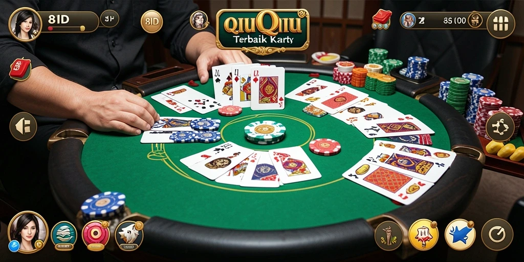 Tampilan gameplay QiuQiu yang seru dan mendebarkan di 8ID.