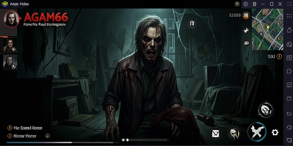 Tangkapan layar AGAM66 menunjukkan suasana gameplay yang mencekam.