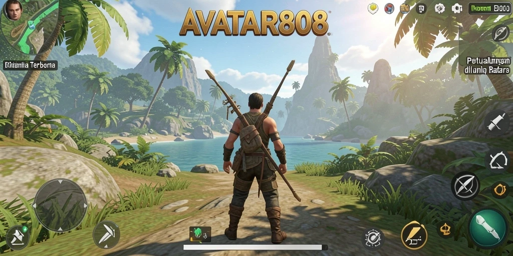 Tangkapan layar AVATAR808 menampilkan pengalaman eksplorasi yang imersif di dunia terbuka.