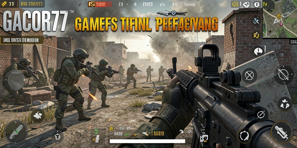Gameplay GACOR77 yang intens dan mendebarkan dalam mode FPS.
