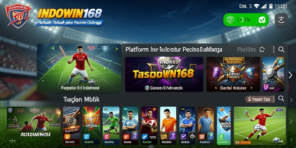 Screenshot INDOWIN168 menampilkan gameplay olahraga yang seru dan interaktif.