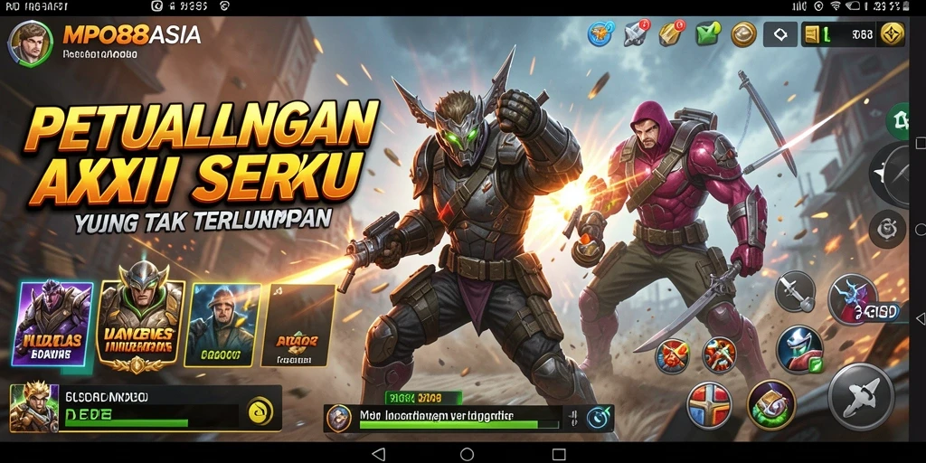 Screenshot menunjukkan pertarungan seru di MPO88ASIA.