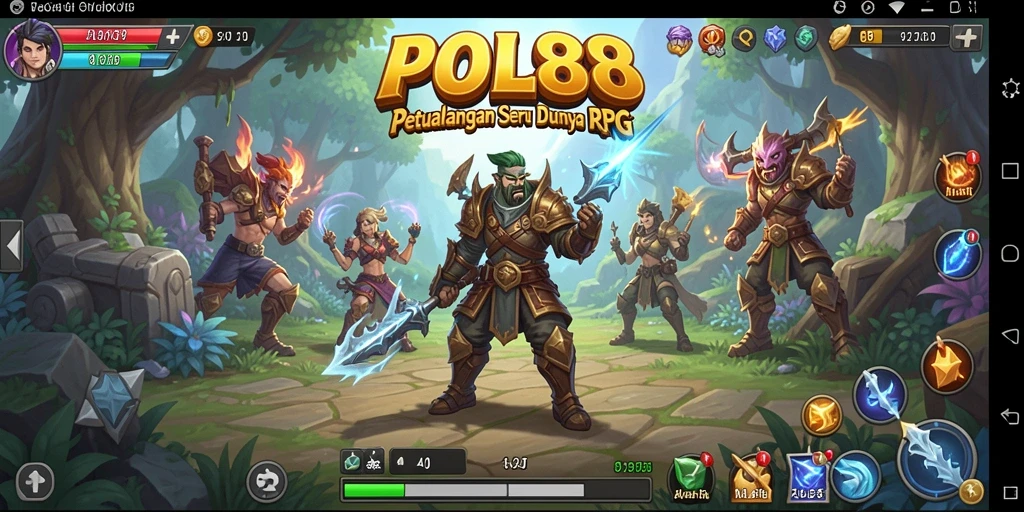 Tangkapan layar POL88 menampilkan petualangan mendebarkan dalam gameplay RPG.