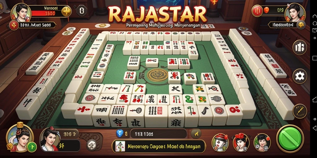 Gameplay seru dan menantang di RAJASTAR Mahjong.