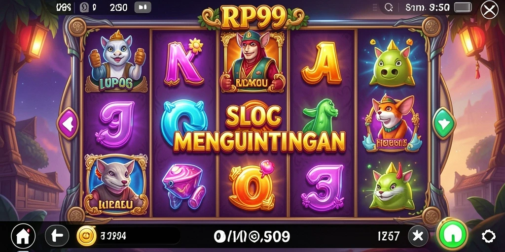 Screenshot utama RP99 menampilkan gameplay menarik dengan kemenangan besar.