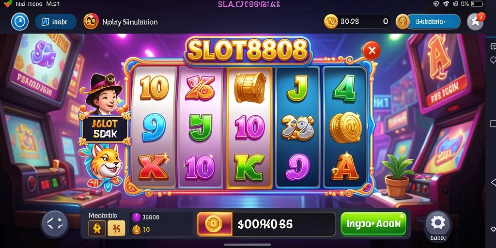 Tampilan gameplay SLOT8808 yang seru dan menarik.