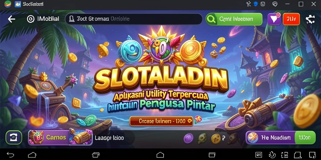 Tampilan utama aplikasi SLOTALADIN yang menampilkan fitur pengelolaan Utility.