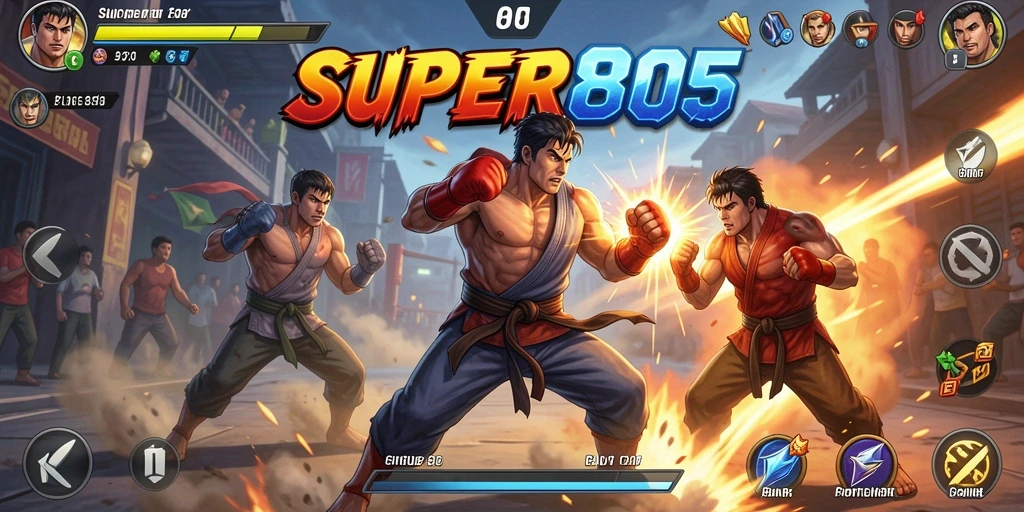 Gameplay menegangkan dan seru dalam SUPER805.