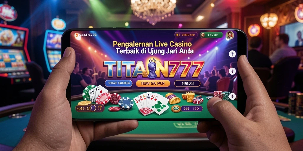 Screenshot gameplay Live Casino yang mendebarkan di TITAN777.