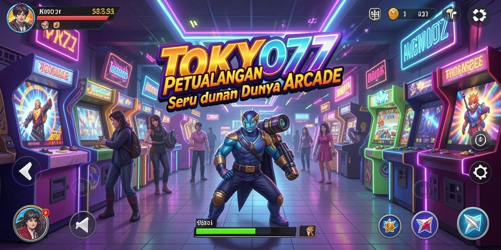 Tampilan gameplay seru dan menantang di TOKYO77.